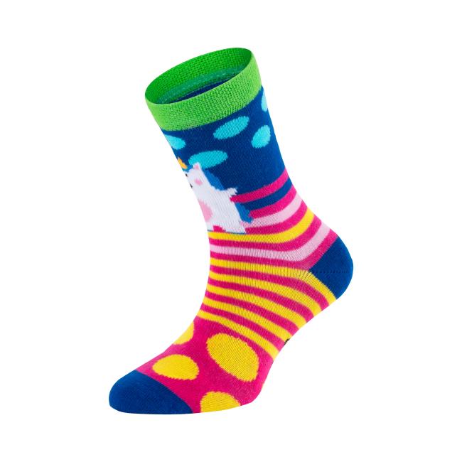 6 Paar TippTexx 24 Kinder Socken Gute Laune Einhorn